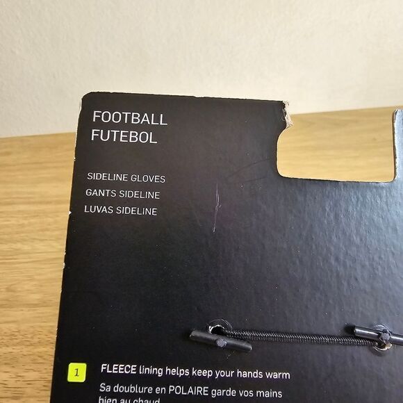 Nike Sideline Football Gloves Superbad Unisex Small S Black White Sheep Leather - Picture 8 of 10